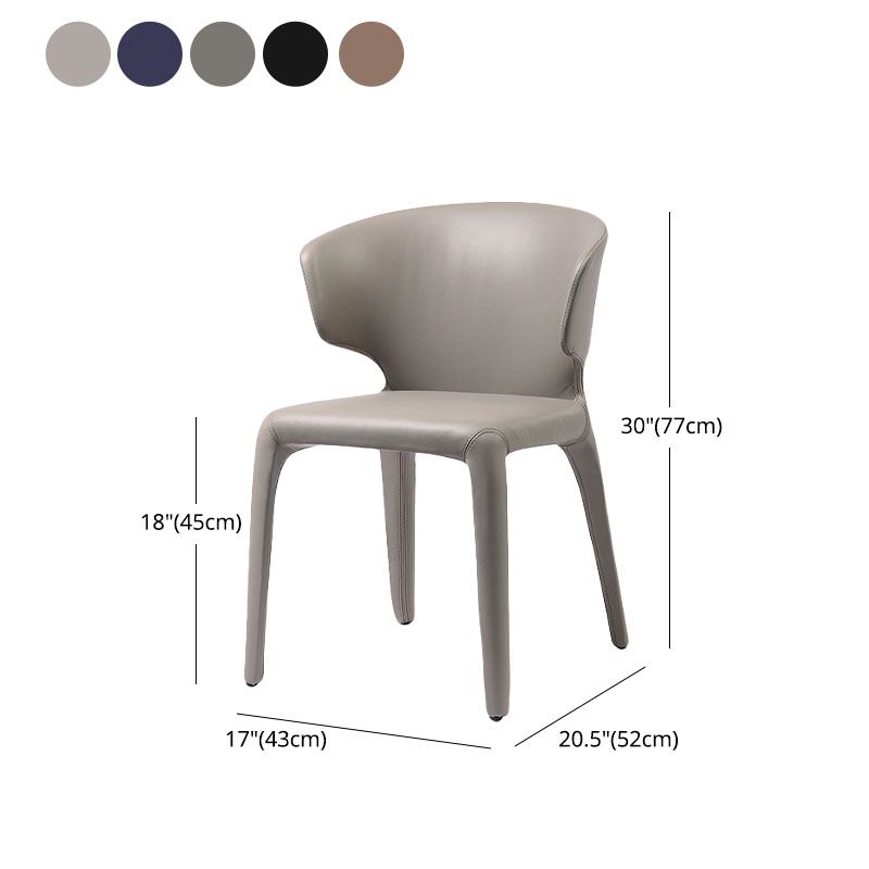 Silla de comedor de cuero sintético contemporáneo, sillas de comedor de metal para uso en restaurantes