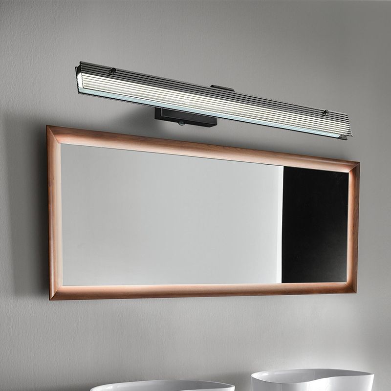 Modern Unique Shape Wall Mounted Light Glass Wall Sconce in Black Finish