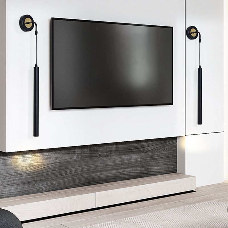 Illuminazione da parete in metallo in metallo lineare in stile moderno fullpocce a parete singola