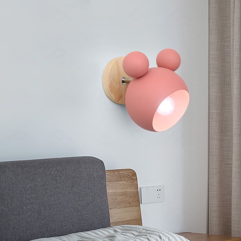 Modern Macron Wall Sponce One-Bulb Panda Wall Lights Lightsing para niños