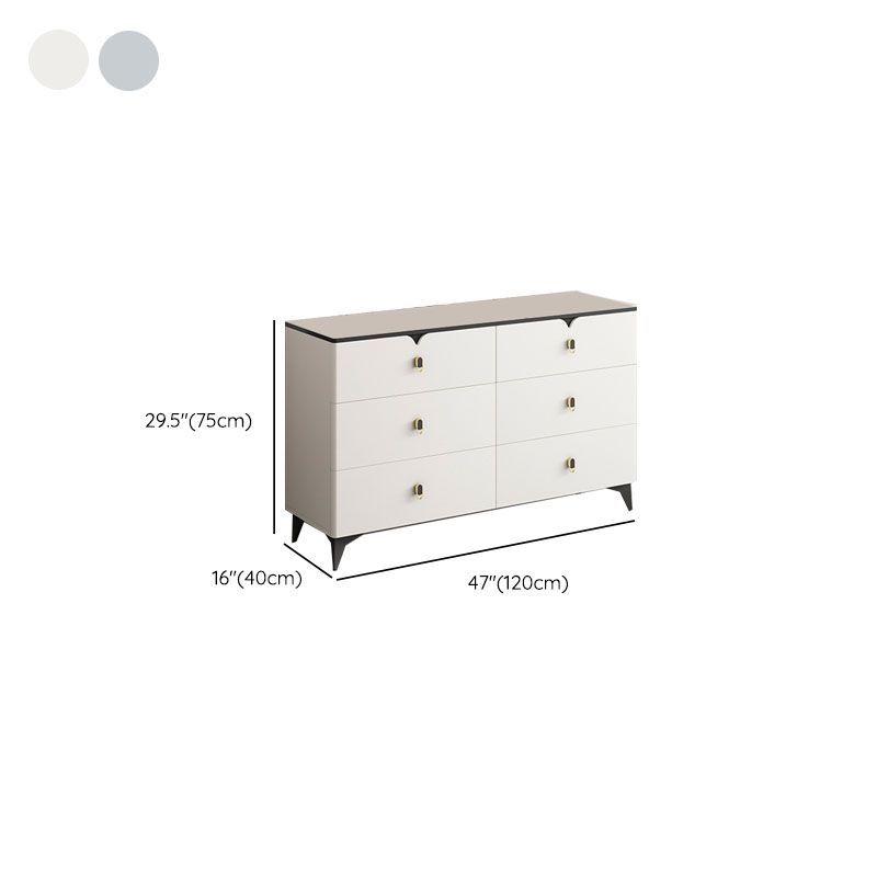 Stone Contemporary Storage Chest Bedroom Chest with Black Legs