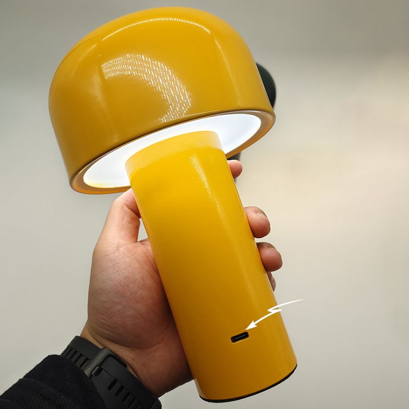 1-Light LED Table Lamp Macaron Chargeable Desk Light with Acrylic Shade for Living Room