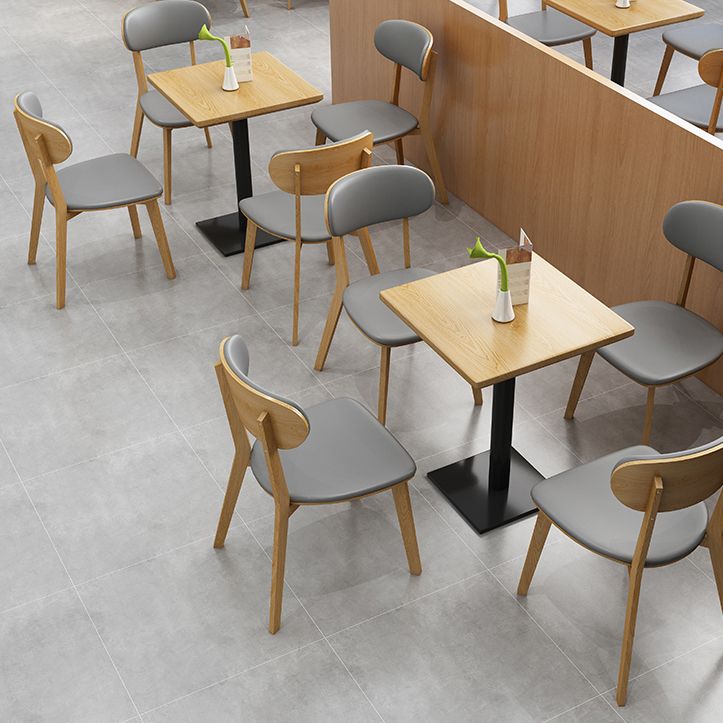 Industrialstil Esstisch Heimküche Abendessen Möbel mit schwarzer Metallbasis