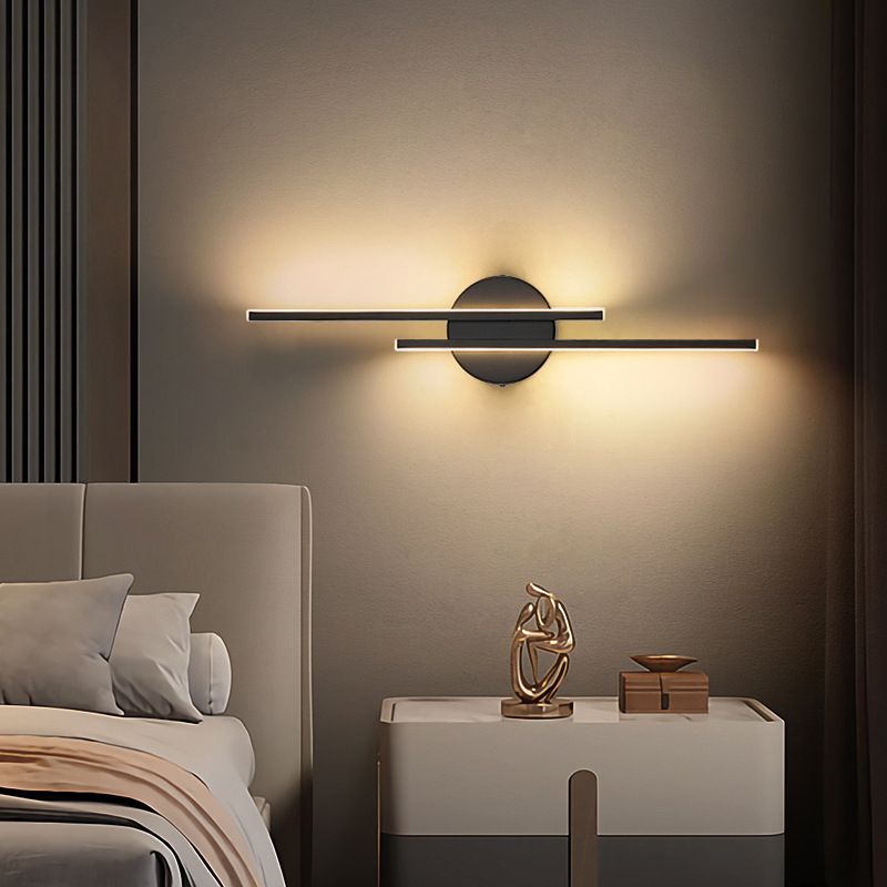 Modern Geometric Wall Mount Lamp Metal 2 Lights Wall Light Fixture