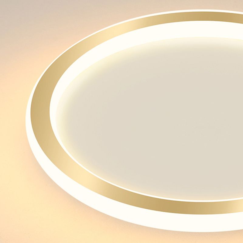 Circle Aluminum Ceiling Mounted Fixture Nordic LED Close to Ceiling Lamp