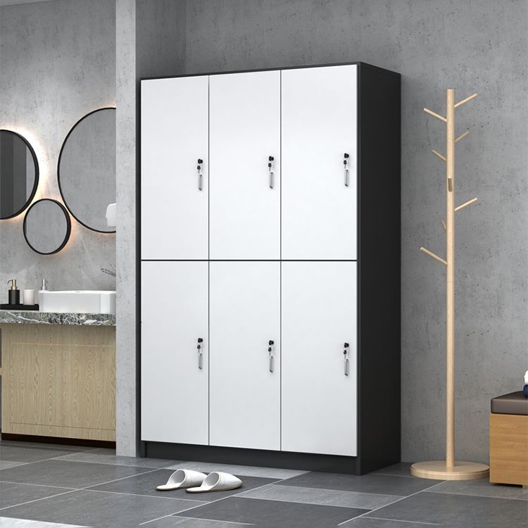 Engineered Wood Hinged Door Storage Cabinet Contemporary Cabinet for Bathroom