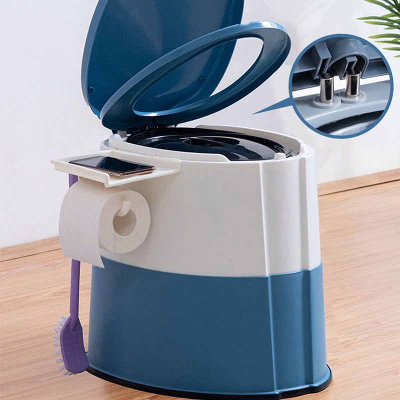 Modern Flush Toilet Plastic Round Floor Mount Toilet Bowl for Bathroom