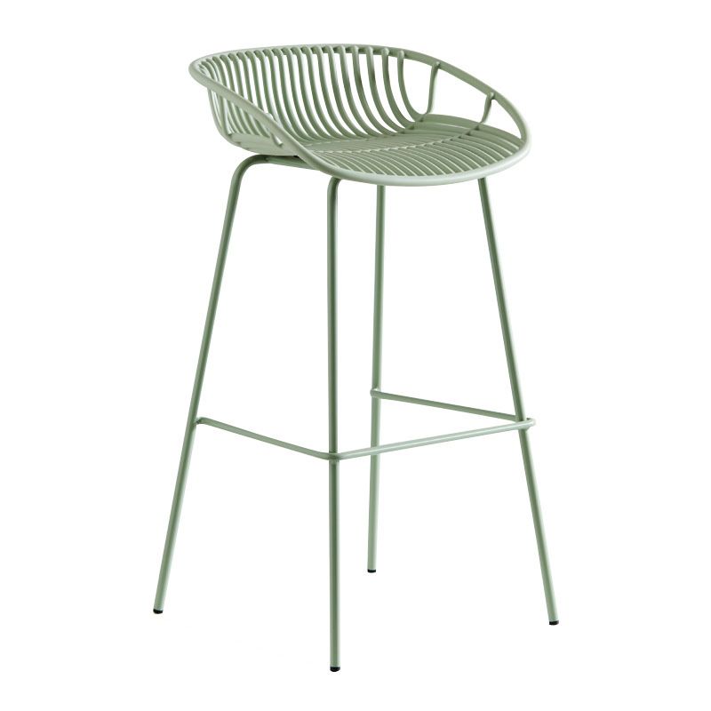 Modern Style Bar-stool Metal Counter Bar Stool with Metal Legs for Kitchen