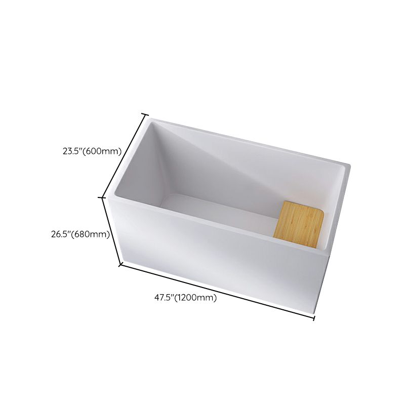 Acrylic Soaking Bathtub Antique Finish Back to Wall Bath Tub (Board not Included)