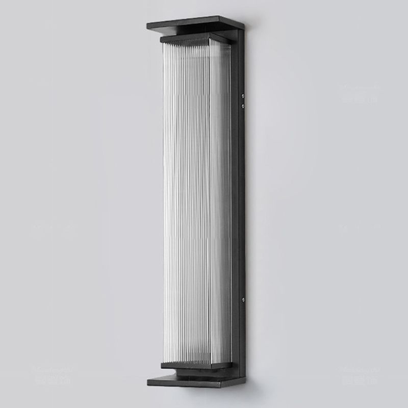 Metal Rectangle Wall Mount Lamp Simple 1 Light Wall Mounted Light Fixture