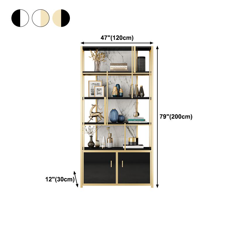 12 "W 79" H BOOKSHELF GLAM STYLE OPEN BACK BESUCH FÜR DEN LETZT ZUHAMMEN Home Office