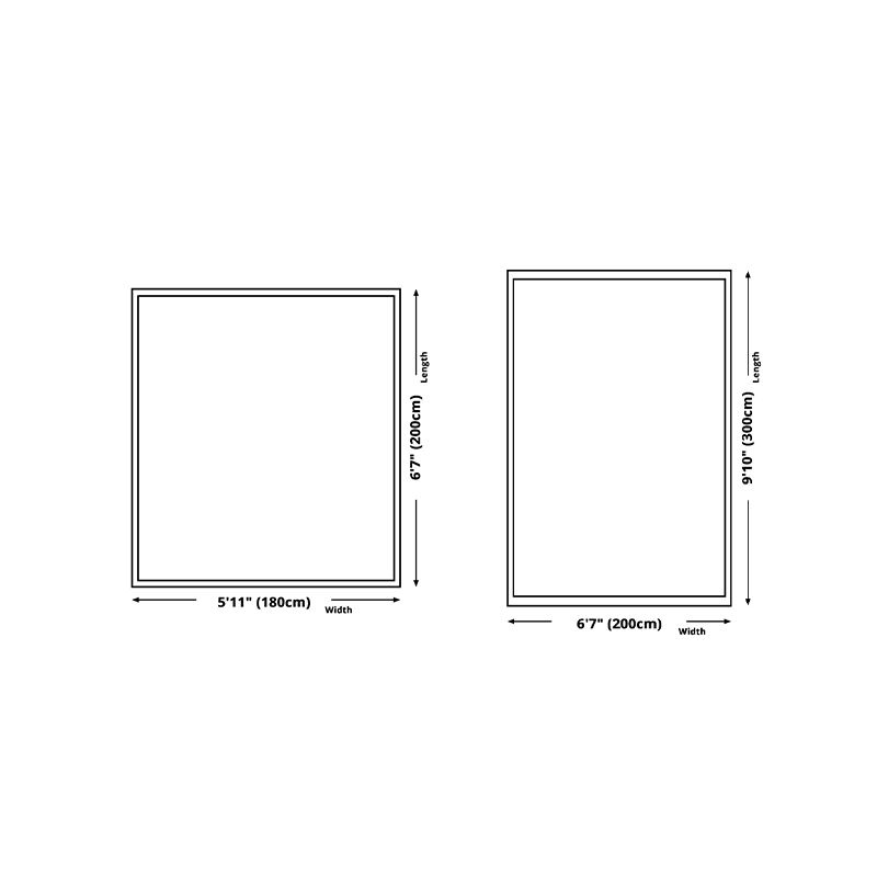 Gray Simple Carpet Polyester Geometric Carpet Stain Resistant Carpet for Living Room