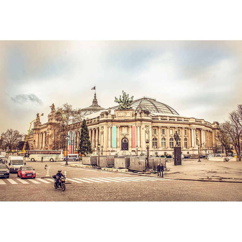 City View Mural Modern Moisture Resistant Wall Covering, Customized Size