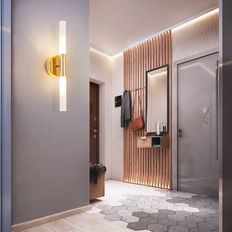 Contemporary Linear Wall Mounted Lights Metal Wall Mounted Lamp for Bedroom