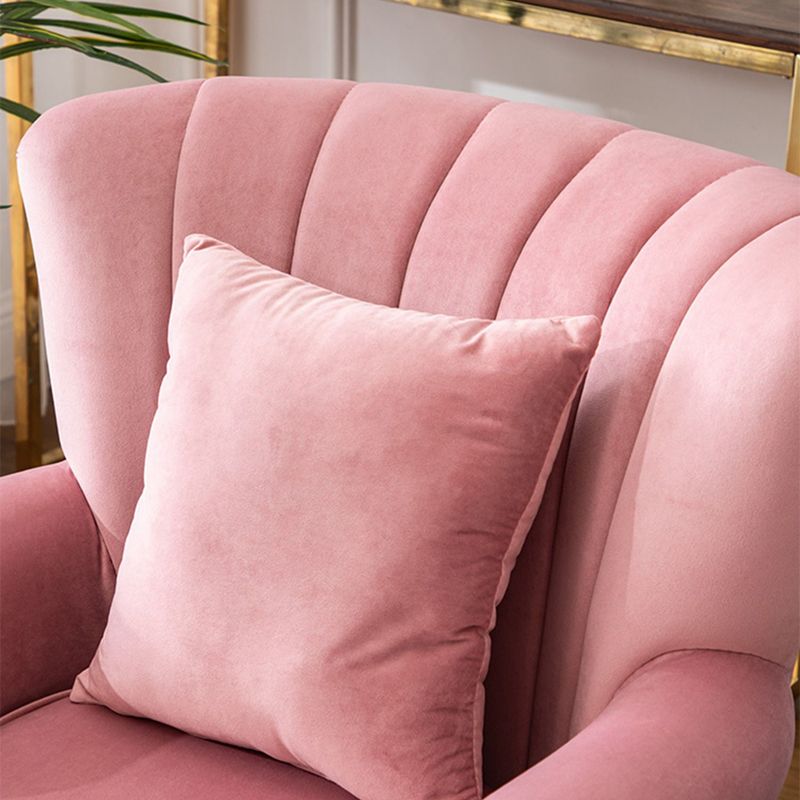 Modern 29.5"W Rolled Arms Nailhead Trim Single Sofa Chair with Sewn Pillow Back