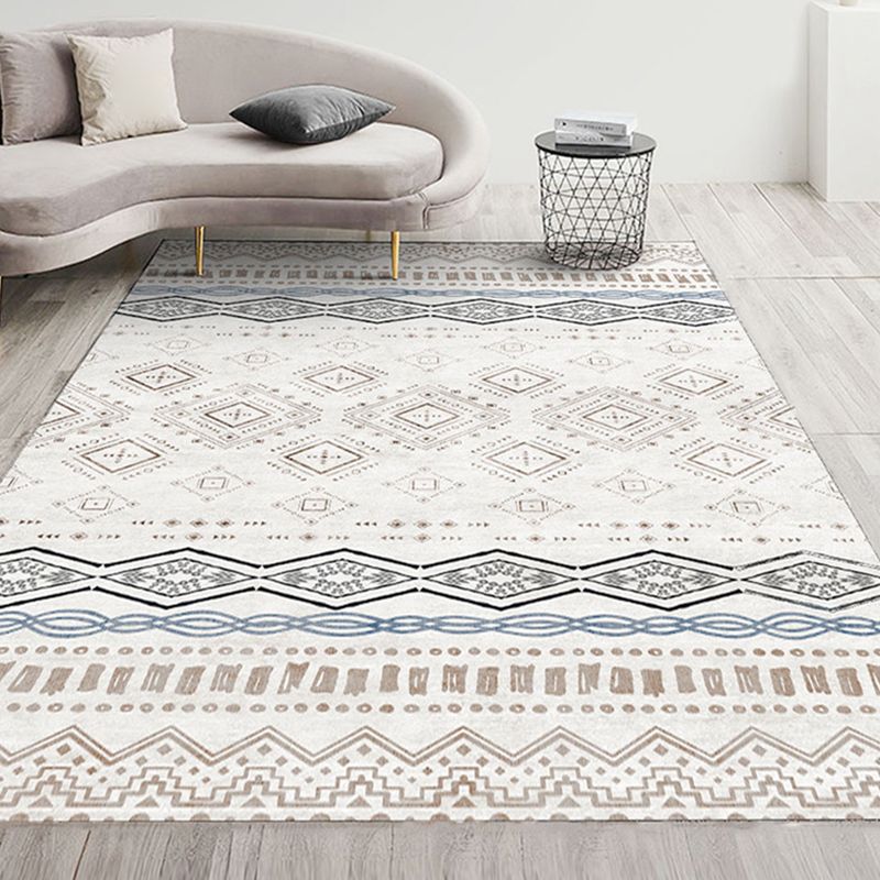 Tapis de dossier de bœuf Bohemian Simple Multicolor Tapis de support de secours de secours pour le salon