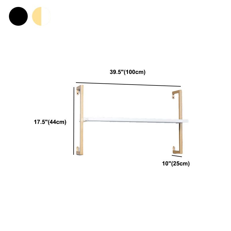 Industrial Wall Unit Bookshelf Metal Frame Solid Wood Shelf Bookshelf