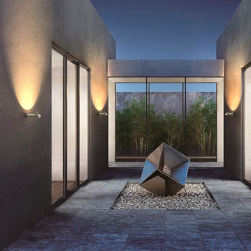 Modernism Style Single Wall Mounted Sconce Unique Wall Light in Black/White Finish