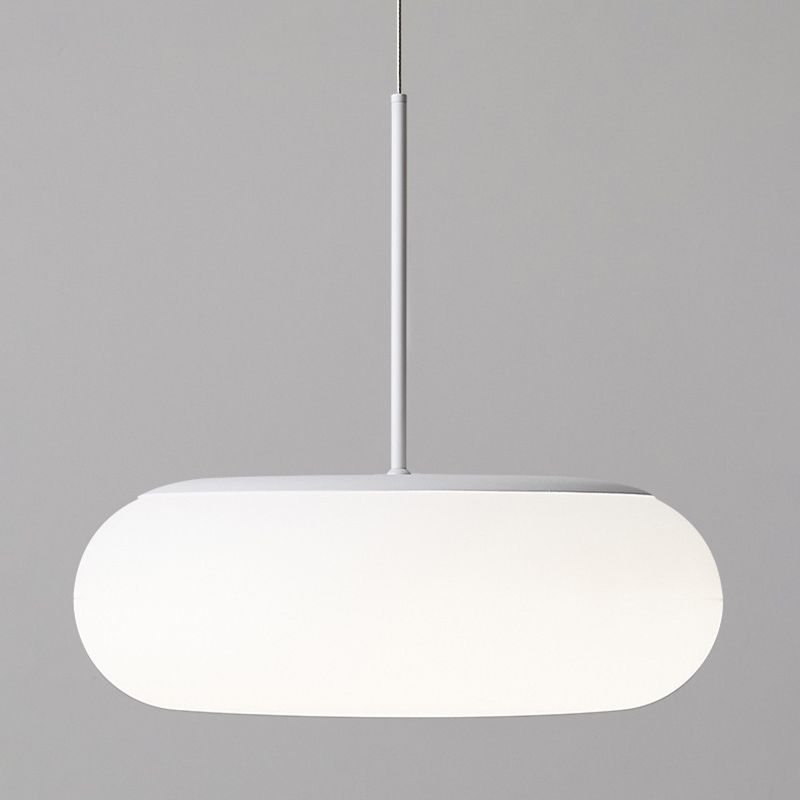 Modern Style Drum Shade Hanging Light Plastic 1 Light Pendant Lamp for Bedroom