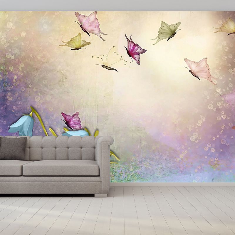 Modern Illustration Mural Wallpaper Plant Decoration Indoor Wall Mural