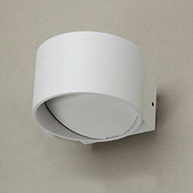 Contemporary Style Cylinder Wall Mounted Light Metal 2 Lights Wall Washer Sconce