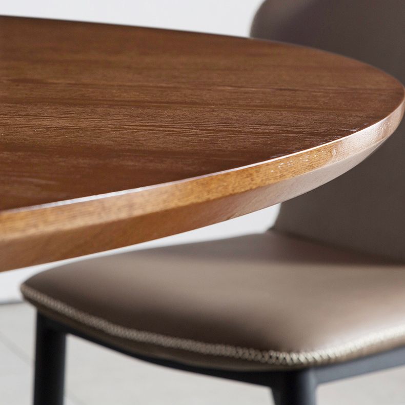 Modern 1/4/6/7/8/9 Pieces Dining Set Sintered Stone Dining Table Set with Leather Chairs