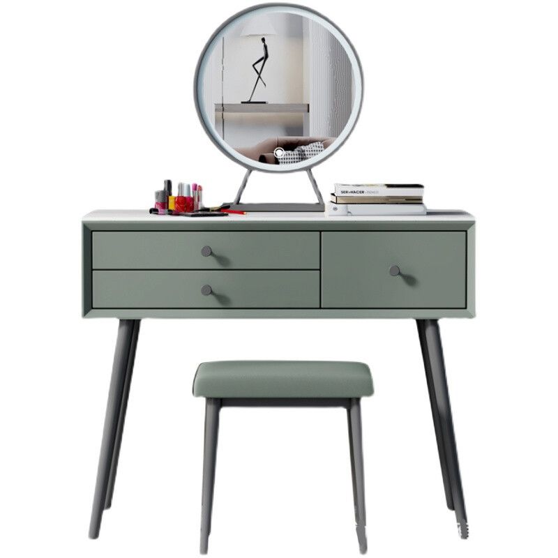 Modern 233.46" Height 3-Drawer Table Top Makeup Vanity for Bedroom
