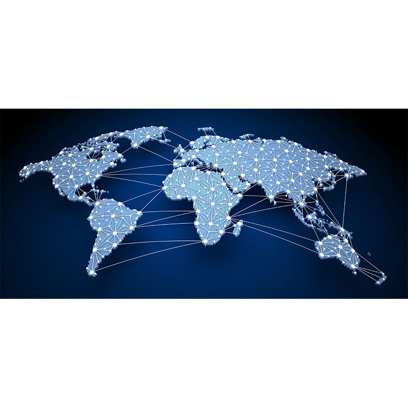 Abstract Pattern Wall Mural Dark Color Contemporary Wall Covering for Living Room