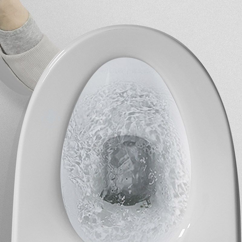 Floor Mounted Flush Toilet All-In-One Siphon Jet ABS Toilet Bowl