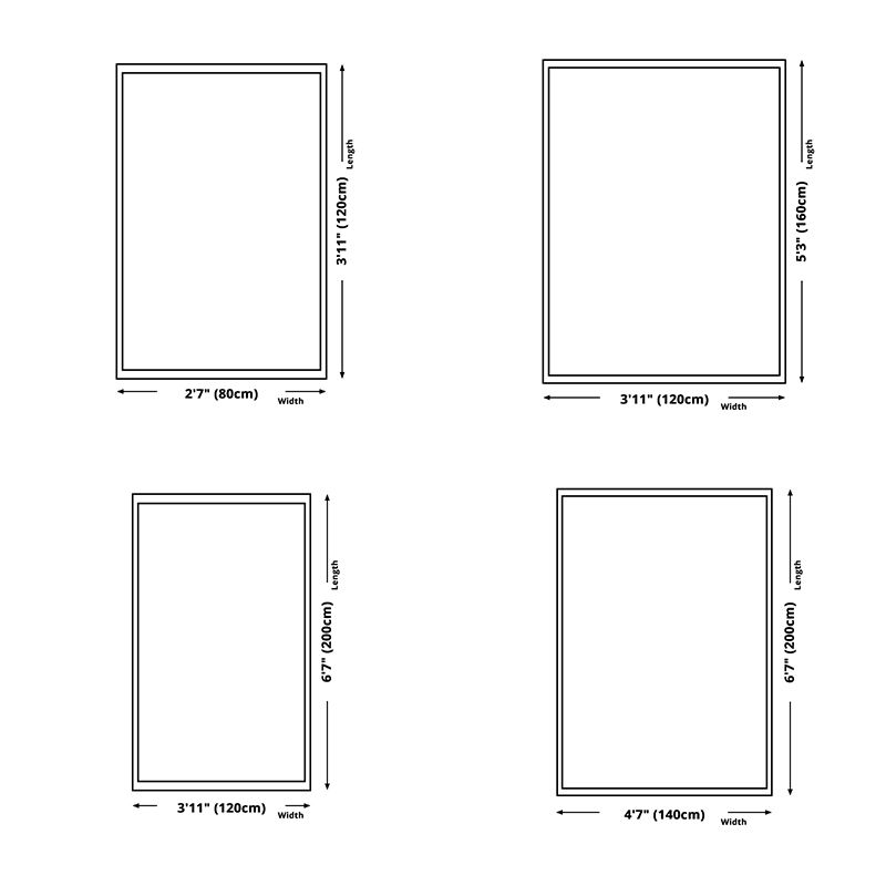 Moderna sala de estar alfombra azul poliéster alfombra geométrica patrón geométrico Área de respaldo no deslizante alfombra