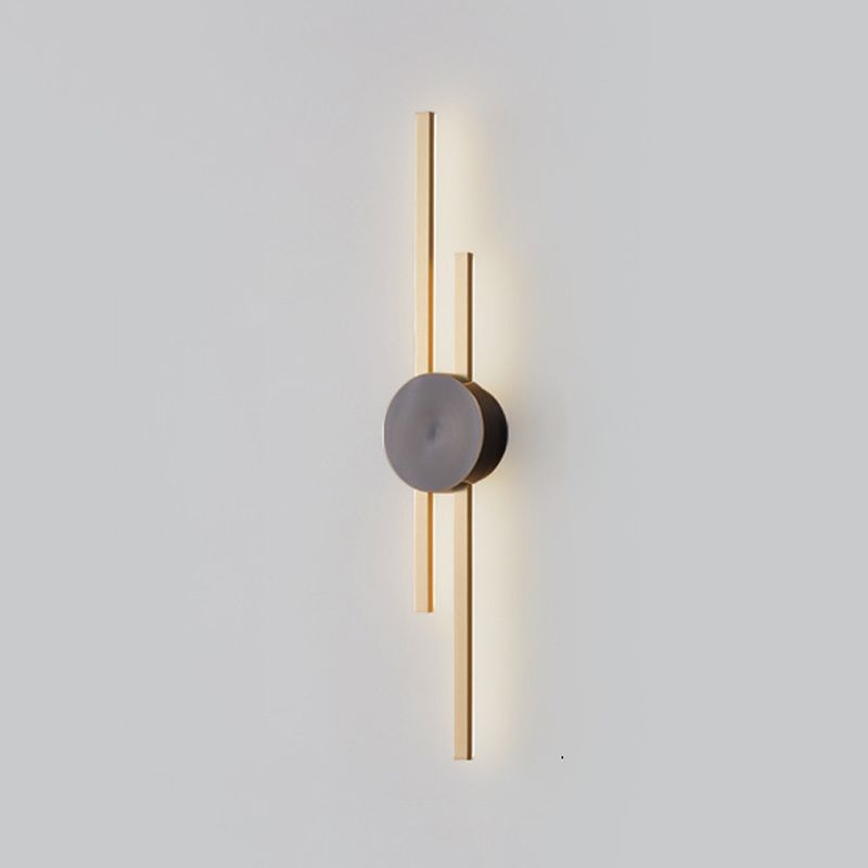 Multi Lights Linear Wall Lighting Fixtures Modern Style Metal Wall Mounted Lights