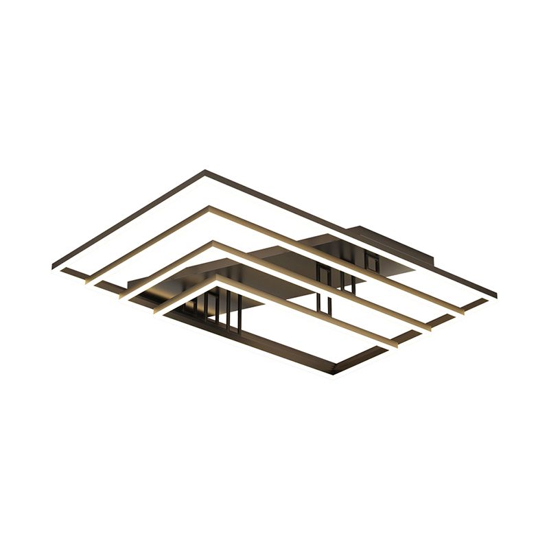 Luz semi flush geométrica Contemporánea acrílico Bedero de montaje de techo de montaje Luz de lámpara