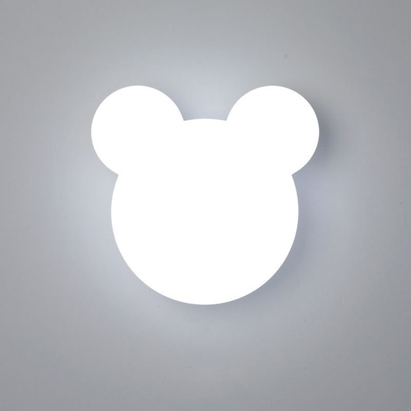 Geometric Wall Mount Lighting Simple Plastic 1 Light Wall Mounted Light for Bedroom