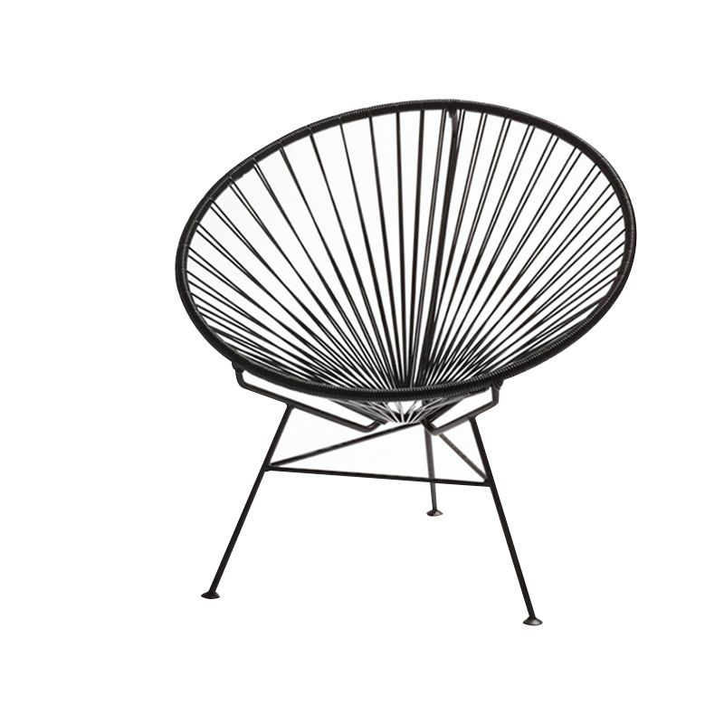 Tropical Faux Rattan Outdoor Chair with Arm UV Protective Outdoor Chair