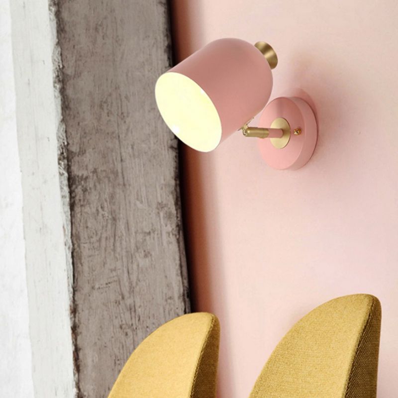 Luci da parete moderna a parete a cupola allungata 1 metallo 1 luci da parete leggera