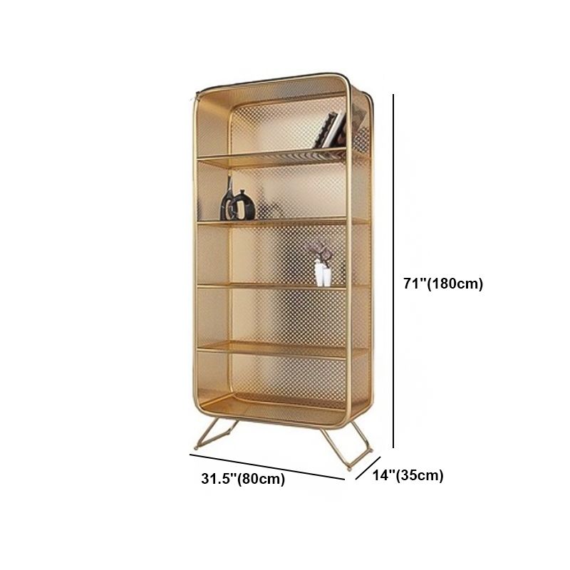 Industrial Metal Bookcase Shelf Closed Shelves for Study Room