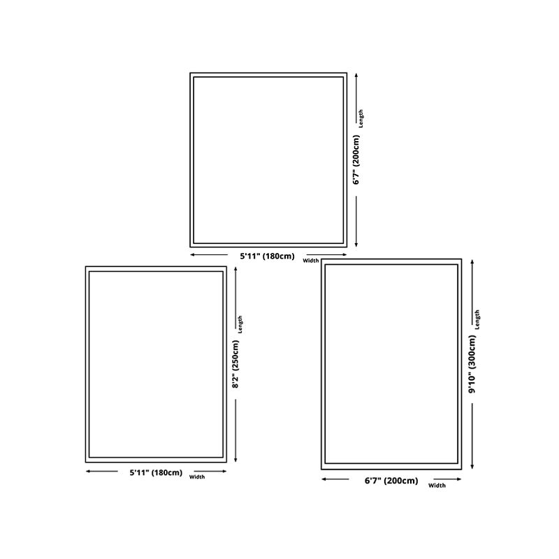 Light Gray Rug Polyester Color Piece Indoor Rug Washable Rug for Bedroom