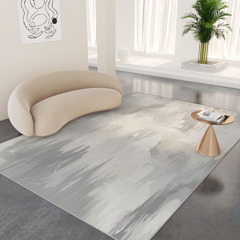 Artistic Carpet Leisure Contrast Panel Indoor Rug Polyster Stain Resistant Area Rug for Living Room