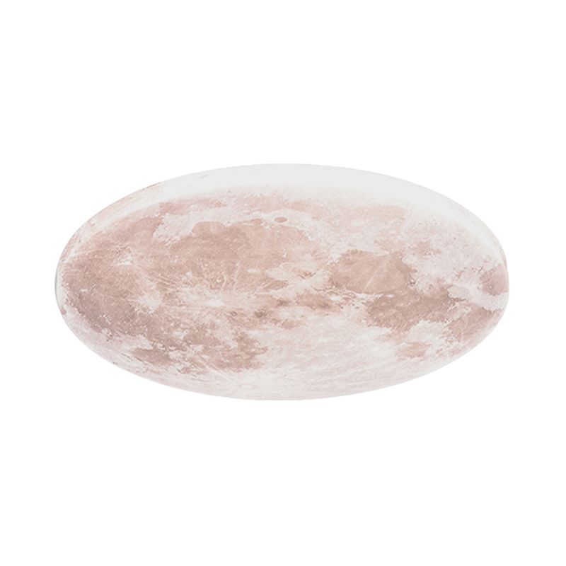 Moon Ceiling Light Fixture Contemporary LED Flush Mount for Bedroom