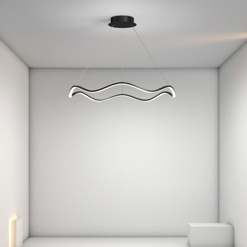 Metalen cirkel plafond hanger Noordse moderne 1-licht plafondverlichting armaturen