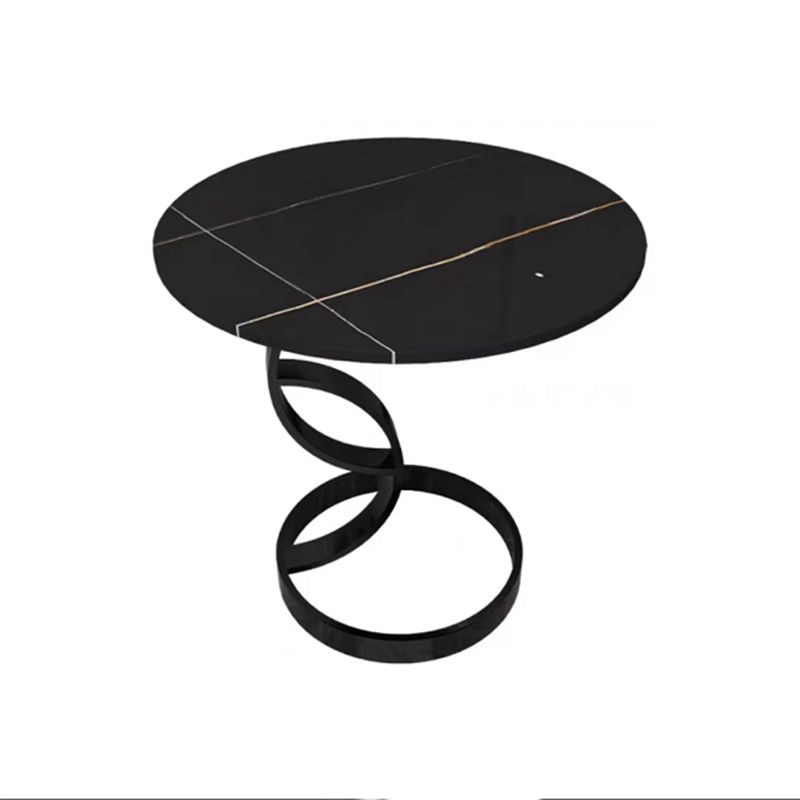 Stone Square Accent Side Table 20.87-In Tall Abstract Side End Table