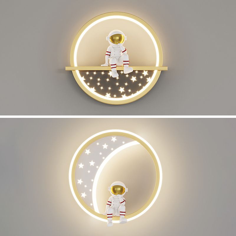 Cartoon LED Wall Mount Light Children Wall Light with Acrylic Shade for Bedroom