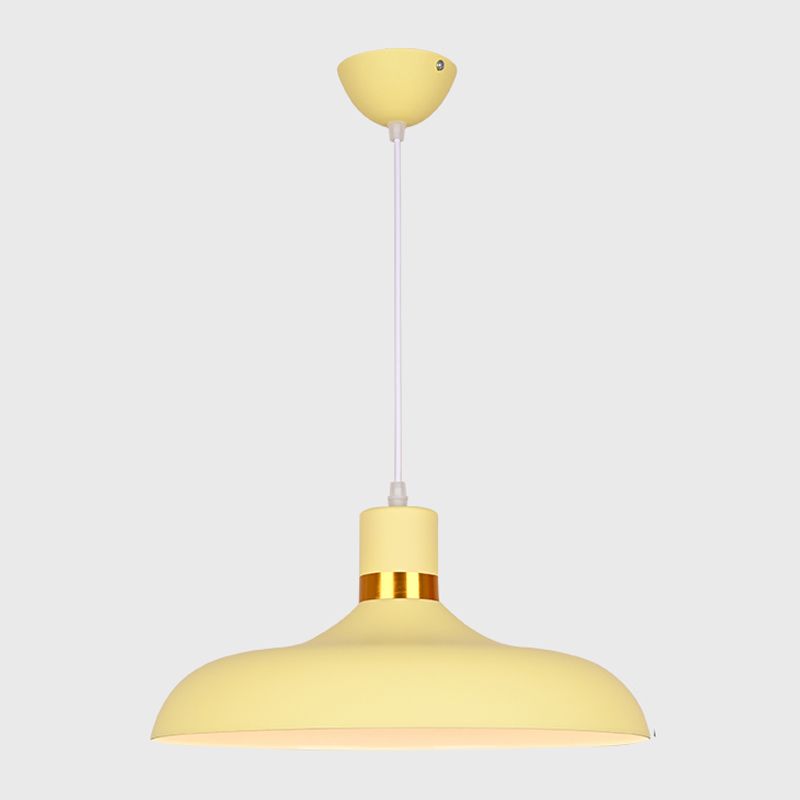 Plafond suspendu moderne en aluminium 1-Light Down Light pour salle à manger