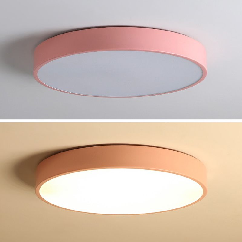 Circular Flush Mount Ceiling Lighting Fixture Modern Acrylic Flush Mount