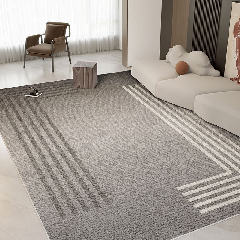 Simple Abstract Pattern Rug Polyester Indoor Rug Non-slip Carpet for Living Room and Bedroom