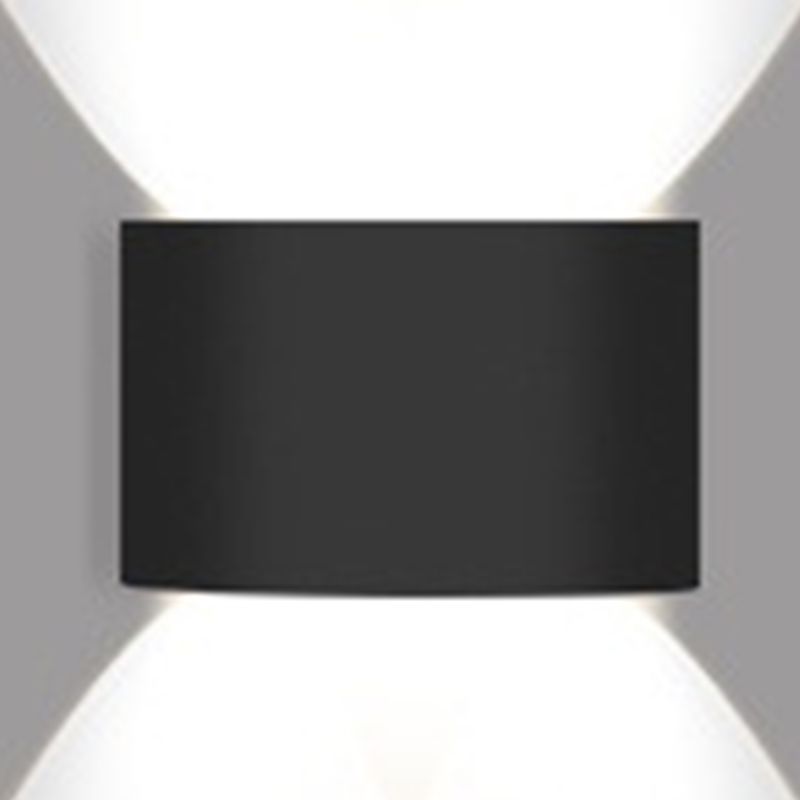 Moderne Aluminium -Wandleuchte geometrische schwarze Multi -Licht -Wandwaschmaschine für draußen