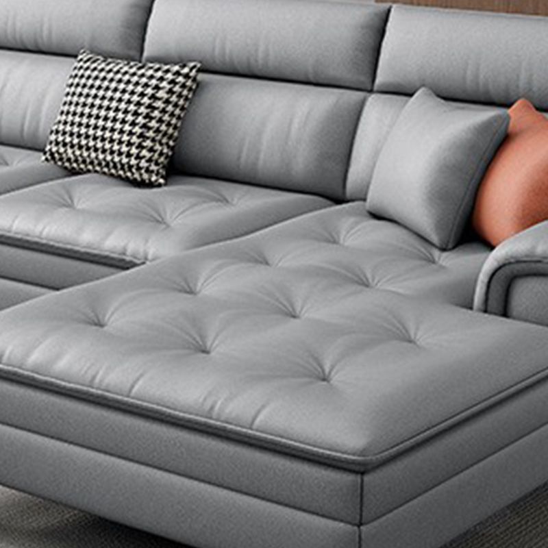 133.86" L Modern Sectionals Pillow Top Arm Sectionals with 4-Seater