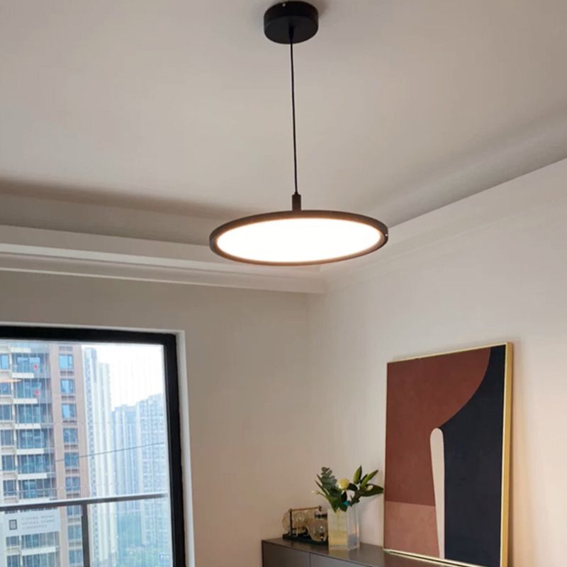 Dining Room One Head Pendant Light Metal LED Simple Ceiling Pendant Lamp