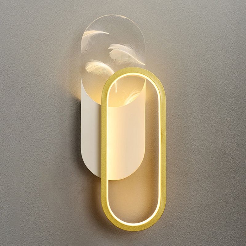 Modern Style Wall Mount Light LED Wall Light with Acrylic Shade for Bedroom