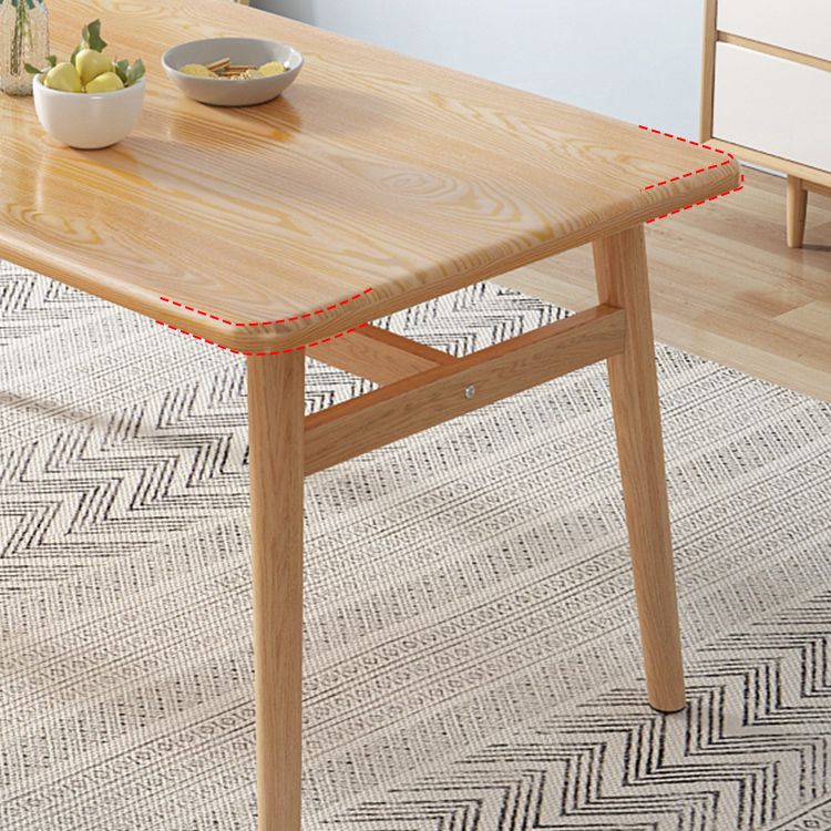 Home Modern Style MDF Dining Furniture Set Rectangle Dining Set with Wood Base